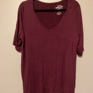 Torrid 2 Burgundy super soft tunic.